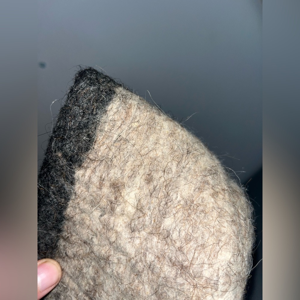 Bidk Home NWT 100% Sheep’s Wool Natural Fibers Storage Pouch 14x12cmEco-Friendly - Picture 6 of 14